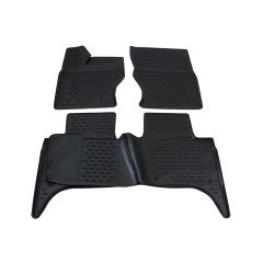 Tapis De Sol En Caoutchouc 3D Exclusive Compatible Avec Land Rover Range Rover Sport depuis 2013, Système de Fixation, Bord Haut, Inodore, Noir, Antidérapant, Toutes Saisons