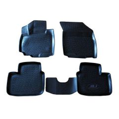 Tapis De Sol En Caoutchouc 3D Exclusive Compatible Avec Suzuki SX4 2006-2013, Système de Fixation, Bord Haut, Inodore, Noir, Antidérapant, Toutes Saisons