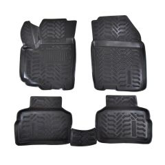 Tapis De Sol En Caoutchouc 3D Exclusive Compatible Avec Suzuki Grand Vitara depuis 2015, Système de Fixation, Bord Haut, Inodore, Noir, Antidérapant, Toutes Saisons