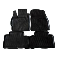 Tapis De Sol En Caoutchouc 3D Exclusive Compatible Avec Toyota Verso depuis 2009, Système de Fixation, Bord Haut, Inodore, Noir, Antidérapant, Toutes Saisons