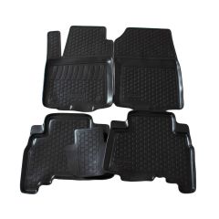 Tapis De Sol En Caoutchouc 3D Exclusive Compatible Avec Toyota Land Cruiser J150 2010, Système de Fixation, Bord Haut, Inodore, Noir, Antidérapant, Toutes Saisons