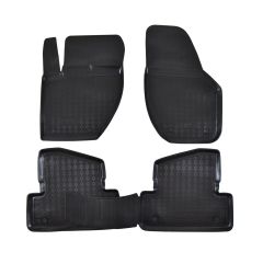 Tapis De Sol En Caoutchouc 3D Exclusive Compatible Avec Volvo V40 Cross Country depuis 2012, Système de Fixation, Bord Haut, Inodore, Noir, Antidérapant, Toutes Saisons