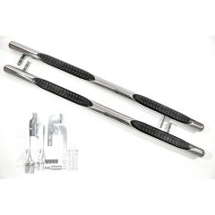 Tubes Marche-Pieds Latéraux Marche Pieds Compatible Avec Kia Sportage 2004-2009, 2 pièces (droite et gauche), pièces d'installation et de fixation