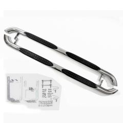 Tubes Marche-Pieds Latéraux Marche Pieds Compatible Avec Jeep Cherokee 2002-2008, 2 pièces (droite et gauche), pièces d'installation et de fixation