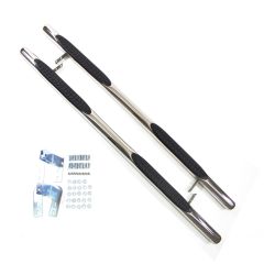 Tubes Marche-Pieds Latéraux Marche Pieds Compatible Avec Chevrolet Antara 2006-2018, 2 pièces (droite et gauche), pièces d'installation et de fixation