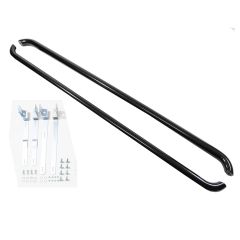 Tubes Marche-Pieds Latéraux Marche Pieds Compatible Avec Volkswagen Transporter T5 Swb 2003-2015, 2 pièces (droite et gauche), pièces d'installation et de fixation