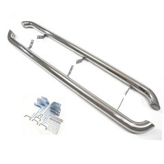 Tubes Marche-Pieds Latéraux Marche Pieds Compatible Avec Volkswagen Amarok 2010-2022, 2 pièces (droite et gauche), pièces d'installation et de fixation