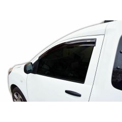 Deflecteurs d'air Déflecteurs de Vent Compatible Avec Dacia Dokker 2012-2021, Noir, Aérodynamique, Fixation par Ruban adhésif double face 3M