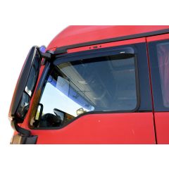 Deflecteurs d'air Déflecteurs de Vent Compatible Avec Man TGX 2009-2020, Noir, Aérodynamique, Fixation par Ruban adhésif double face 3M