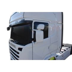 Deflecteurs d'air Déflecteurs de Vent Compatible Avec Scania Scania R 2005-2016, Noir, Aérodynamique, Fixation par Ruban adhésif double face 3M