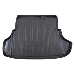 Tapis De Coffre Sur Mesure Pour  Mitsubishi Lancer 4P. Berlina 2007-2017, Noir, Antidérapant, Bord Haut, Toutes Saisons, Adapté Animaux de Compagnie