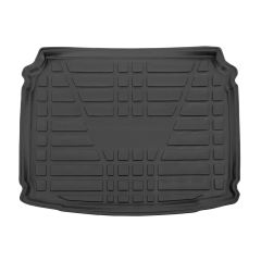 Tapis De Coffre Sur Mesure Pour  Peugeot 308 3 / 5P. Berlina 2014-2021, Noir, Antidérapant, Bord Haut, Toutes Saisons, Adapté Animaux de Compagnie
