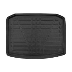 Tapis De Coffre Sur Mesure Pour  Skoda Karoq depuis 2017, Noir, Antidérapant, Bord Haut, Toutes Saisons, Adapté Animaux de Compagnie