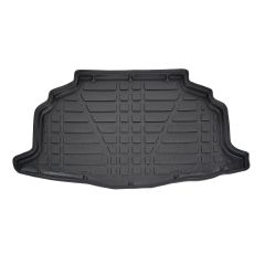Tapis De Coffre Sur Mesure Pour  Toyota Corolla Berline depuis 2021 (Hybrid), Noir, Antidérapant, Bord Haut, Toutes Saisons, Adapté Animaux de Compagnie