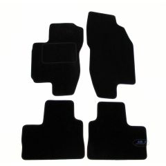 Tapis De Sol Noir Velours Sur Mesure Pour Alfa Romeo 156 1998-2006, Ajustement précis, Base Antidérapante, Renforcée Dans la Zone de la Pédale