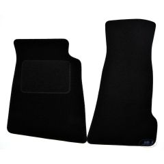 Tapis De Sol Noir Velours Sur Mesure Pour Alfa Romeo Spider 1990-1993, Ajustement précis, Base Antidérapante, Renforcée Dans la Zone de la Pédale