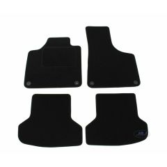 Tapis De Sol Noir Velours Sur Mesure Pour Audi A3 8P 2003-2012, Ajustement précis, Base Antidérapante, Renforcée Dans la Zone de la Pédale