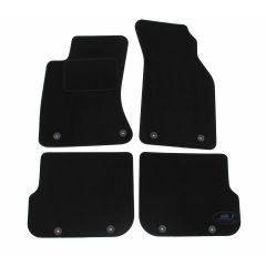 Tapis De Sol Noir Velours Sur Mesure Pour Audi A4 B5 1995-2000, Ajustement précis, Base Antidérapante, Renforcée Dans la Zone de la Pédale