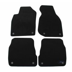 Tapis De Sol Noir Velours Sur Mesure Pour Audi A6 C5 1997-2004, Ajustement précis, Base Antidérapante, Renforcée Dans la Zone de la Pédale