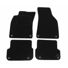 Tapis De Sol Noir Velours Sur Mesure Pour Audi A6 C6 2004-2011, Ajustement précis, Base Antidérapante, Renforcée Dans la Zone de la Pédale