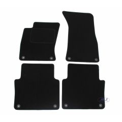 Tapis De Sol Noir Velours Sur Mesure Pour Audi A8 D3 2003-2010, Ajustement précis, Base Antidérapante, Renforcée Dans la Zone de la Pédale