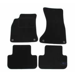 Tapis De Sol Noir Velours Sur Mesure Pour Audi A5 2008-2016, Ajustement précis, Base Antidérapante, Renforcée Dans la Zone de la Pédale