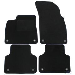 Tapis De Sol Noir Velours Sur Mesure Pour Audi Q7 depuis 2015, Ajustement précis, Base Antidérapante, Renforcée Dans la Zone de la Pédale