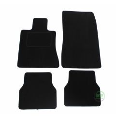Tapis De Sol Noir Velours Sur Mesure Pour Bmw 3 series E30 4P. Berlina Coupe Touring 1983-91, Ajustement précis, Base Antidérapante, Renforcée Dans la Zone de la Pédale