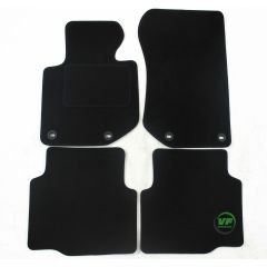 Tapis De Sol Noir Velours Sur Mesure Pour Bmw E36 4P. Berlina / Coupe / Touring 1990-1998, Ajustement précis, Base Antidérapante, Renforcée Dans la Zone de la Pédale