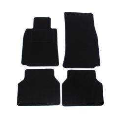 Tapis De Sol Noir Velours Sur Mesure Pour Bmw 5 E39 1996-2003, Ajustement précis, Base Antidérapante, Renforcée Dans la Zone de la Pédale