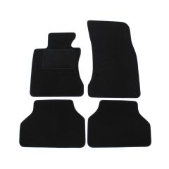 Tapis De Sol Noir Velours Sur Mesure Pour Bmw 5 E60 E61 2003-2010, Ajustement précis, Base Antidérapante, Renforcée Dans la Zone de la Pédale