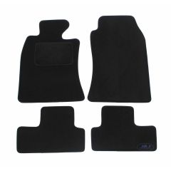 Tapis De Sol Noir Velours Sur Mesure Pour Mini Cooper 2001-2006, Ajustement précis, Base Antidérapante, Renforcée Dans la Zone de la Pédale