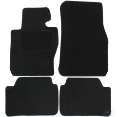 Tapis De Sol Noir Velours Sur Mesure Pour Bmw X1 F48 depuis 2015, Ajustement précis, Base Antidérapante, Renforcée Dans la Zone de la Pédale