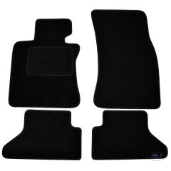Tapis De Sol Noir Velours Sur Mesure Pour Bmw 6 E64 Décapotae 2004-2010, Ajustement précis, Base Antidérapante, Renforcée Dans la Zone de la Pédale