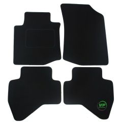Tapis De Sol Noir Velours Sur Mesure Pour Peugeot 107 2005-2013 4-Pcs Ohne Bef., Ajustement précis, Base Antidérapante, Renforcée Dans la Zone de la Pédale