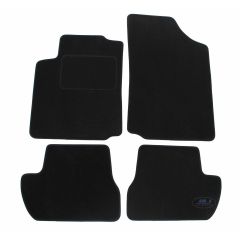 Tapis De Sol Noir Velours Sur Mesure Pour Citroen C2 2003-2009, Ajustement précis, Base Antidérapante, Renforcée Dans la Zone de la Pédale