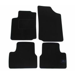 Tapis De Sol Noir Velours Sur Mesure Pour Citroen C3 2002-2009, Ajustement précis, Base Antidérapante, Renforcée Dans la Zone de la Pédale