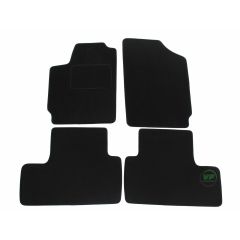 Tapis De Sol Noir Velours Sur Mesure Pour Peugeot Partner 1 2002-2007 4-Pcs Ohne Bef., Ajustement précis, Base Antidérapante, Renforcée Dans la Zone de la Pédale