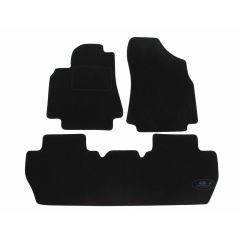 Tapis De Sol Noir Velours Sur Mesure Pour Citroen Berlingo 2008-2018, Ajustement précis, Base Antidérapante, Renforcée Dans la Zone de la Pédale