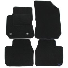 Tapis De Sol Noir Velours Sur Mesure Pour Citroen C4 Cactus depuis 2014, Ajustement précis, Base Antidérapante, Renforcée Dans la Zone de la Pédale