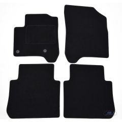 Tapis De Sol Noir Velours Sur Mesure Pour Citroen C3 Picasso 2008-2016, Ajustement précis, Base Antidérapante, Renforcée Dans la Zone de la Pédale
