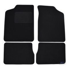 Tapis De Sol Noir Velours Sur Mesure Pour Citroen Ax 1991-1996, Ajustement précis, Base Antidérapante, Renforcée Dans la Zone de la Pédale