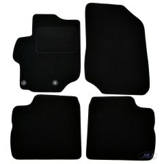 Tapis De Sol Noir Velours Sur Mesure Pour Citroen C-Elysee 2012-2016, Ajustement précis, Base Antidérapante, Renforcée Dans la Zone de la Pédale