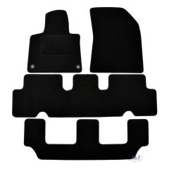 Tapis De Sol Noir Velours Sur Mesure Pour Citroen C4 Grand Picasso 2 2014-ab, Ajustement précis, Base Antidérapante, Renforcée Dans la Zone de la Pédale