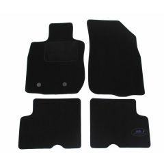 Tapis De Sol Noir Velours Sur Mesure Pour Dacia Logan 2010-2014, Ajustement précis, Base Antidérapante, Renforcée Dans la Zone de la Pédale