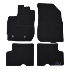 Tapis De Sol Noir Velours Sur Mesure Pour Dacia Duster 2014-2017, Ajustement précis, Base Antidérapante, Renforcée Dans la Zone de la Pédale