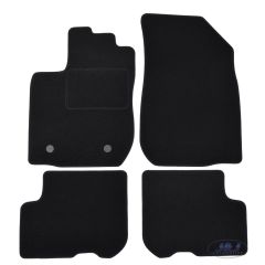 Tapis De Sol Noir Velours Sur Mesure Pour Dacia Logan Mcv 7 placese 2013-2020, Ajustement précis, Base Antidérapante, Renforcée Dans la Zone de la Pédale
