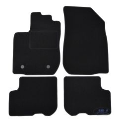 Tapis De Sol Noir Velours Sur Mesure Pour Dacia Logan 2013-2020, Ajustement précis, Base Antidérapante, Renforcée Dans la Zone de la Pédale