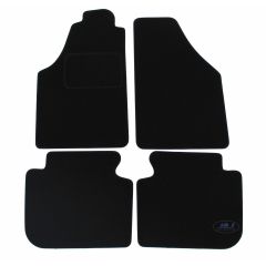 Tapis De Sol Noir Velours Sur Mesure Pour Fiat Idea 2003-2007, Ajustement précis, Base Antidérapante, Renforcée Dans la Zone de la Pédale