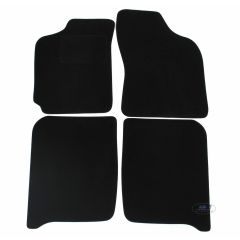 Tapis De Sol Noir Velours Sur Mesure Pour Fiat Palio 1998-2002, Ajustement précis, Base Antidérapante, Renforcée Dans la Zone de la Pédale